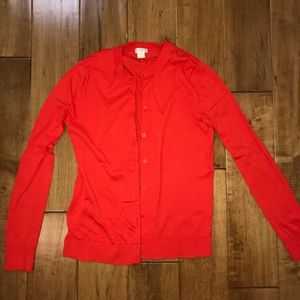 Orange J.Crew Sweater